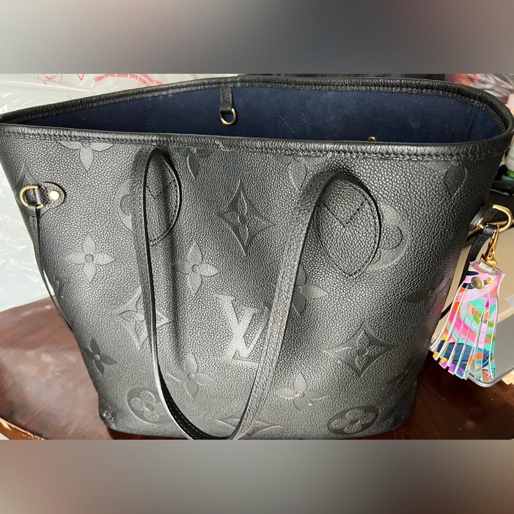 Authentic Black Louis Vuitton black tote